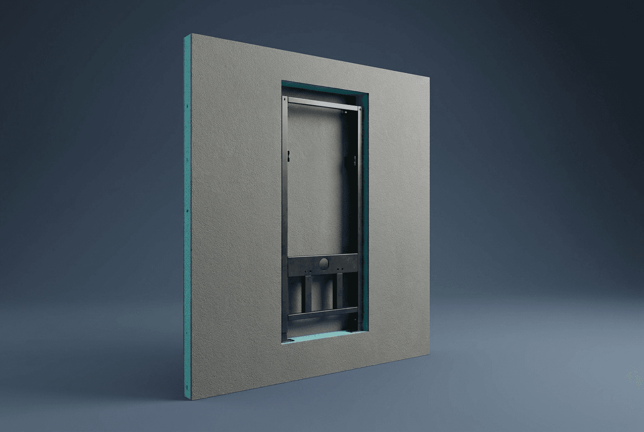 Wall-hung toilet backboard