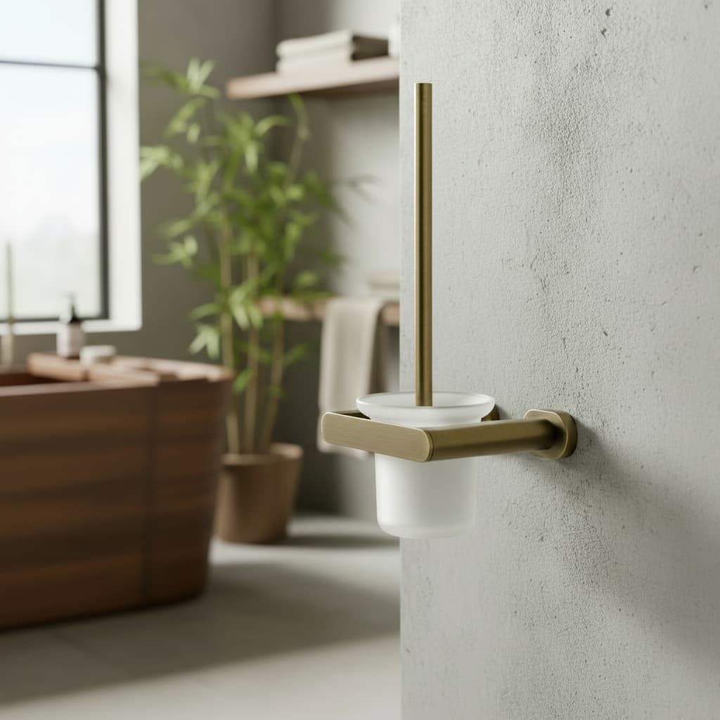 Toilet brush holder — Bronze
